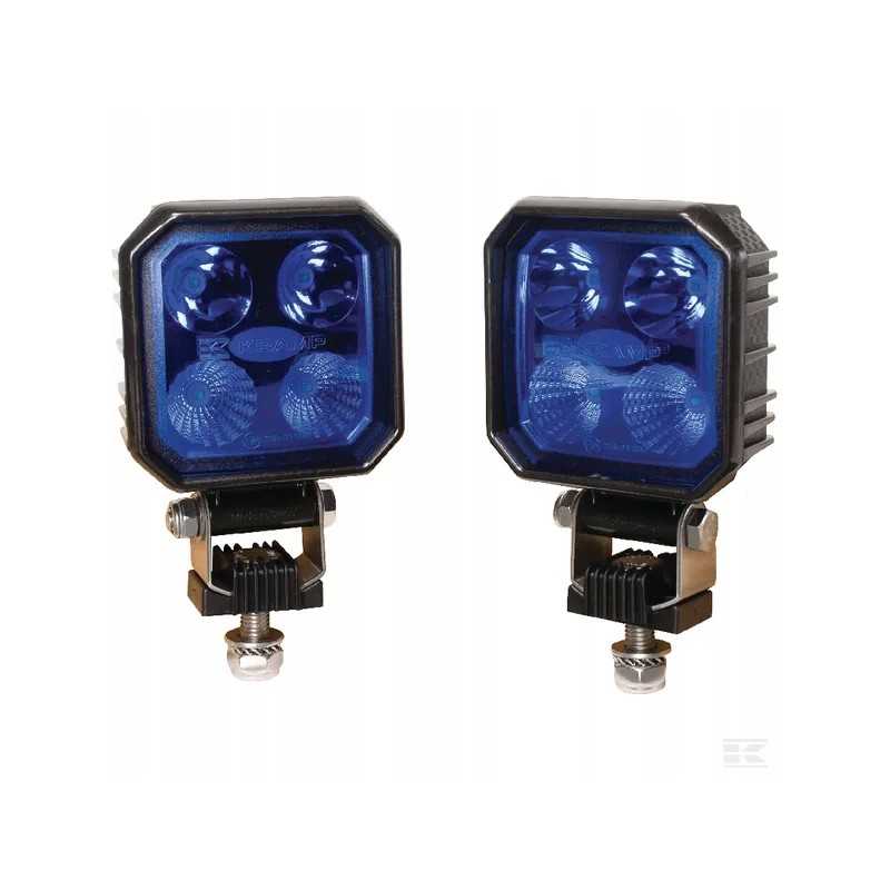 LED robo lempa kvadratinė 10 30v 9w 1000 lm mėlyna