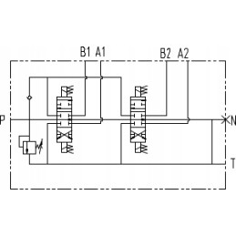 Elektrinis hidraulinis skirstytuvas, 3 sekcijų, 12v