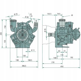 Diafragminis stūmoklinis siurblys ar 115 bp sp oe35mm 20 b