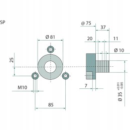 Diafragminis stūmoklinis siurblys ar 115 bp sp oe35mm 20 b