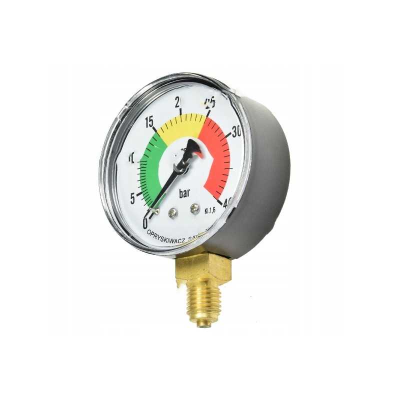 Sauso slėgio matuoklis 0 40 bar fi 63 mm montavimas apačioje