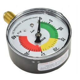 Sauso slėgio matuoklis 0 40 bar fi 63 mm montavimas apačioje