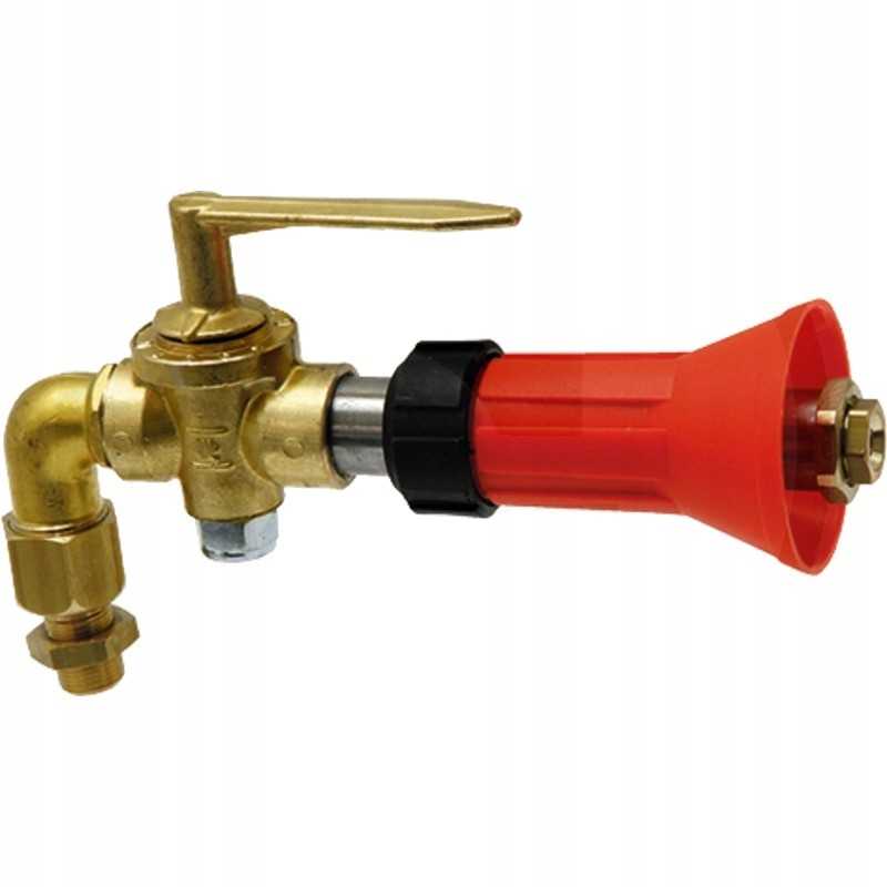 Aukšto slėgio purkštuko tvirtinimas su jungtimi