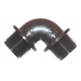 Alkūnė 90 išorinio sriegio išorinis sriegis su žiedais