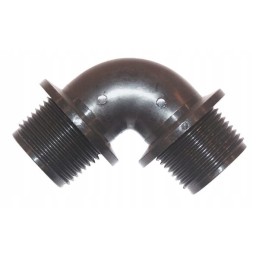 Alkūnė 90 išorinio sriegio išorinis sriegis su žiedais