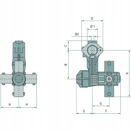 Purkštuvo korpusas 4x 1mm Braglia