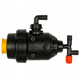 Siurbimo filtras su 25 mm alkūniniu atjungimo vožtuvu