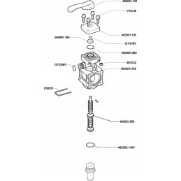 Rankinio valdymo vožtuvo sekcija su kompensacija c