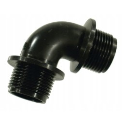 Alkūnė 90 išorinio sriegio išorinis sriegis su žiedais