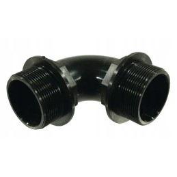 Alkūnė 90 išorinio sriegio išorinis sriegis su žiedais