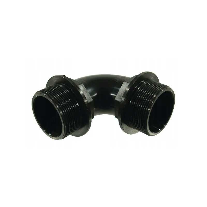 Alkūnė 90 išorinio sriegio išorinis sriegis su žiedais