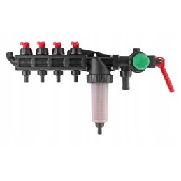 Kolektorius purkštuvui, 4 sekcijų vožtuvas