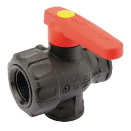 1-3 krypčių rutulinis vožtuvas su skysčio srautu