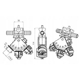 Sūpynės galvutė 3 galinės dalys 0 100 gw08 k