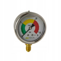 Purškimo manometras 0 16bar 1 4 pagamintas iš glicerino