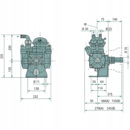 Diafragminis stūmoklinis siurblys ar 70bp sp oe35mm 20 bar