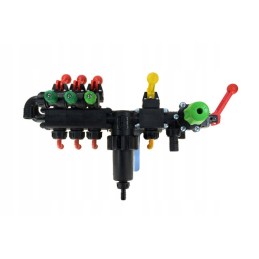 3 sekcijų pastovaus slėgio purkštuvo skirstytuvas