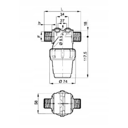 Slėgio filtras 80 100 l 1 2