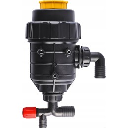 Siurbimo filtras su 40 mm alkūniniu uždarymo vožtuvu