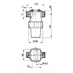 Slėgio filtras 150 160l 1