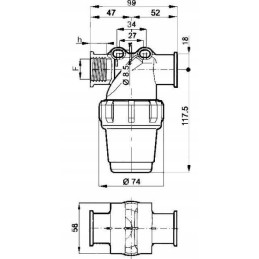 Slėgio filtras 80 100 l 1 2