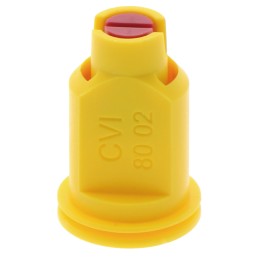 Plokščias purškimo antgalis 80 laipsnių, geltonas burbulas