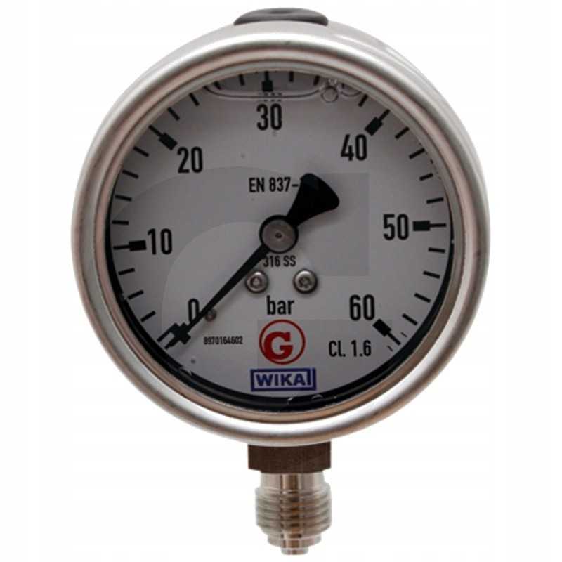 Wika manometras 0 60 bar apatinė jungtis 1 4