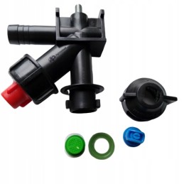 Purkštuvo galinis purkštuvo korpusas tvirtinamas varžtu