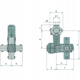 Braglia 4 kartų purkštuvo korpusas M285 15 bar