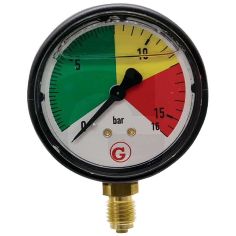 Augalų apsaugos manometras, apatinė jungtis, m12, diapazonas