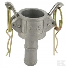 Camlock C tipo lizdas, aliuminis, žarnos jungtis