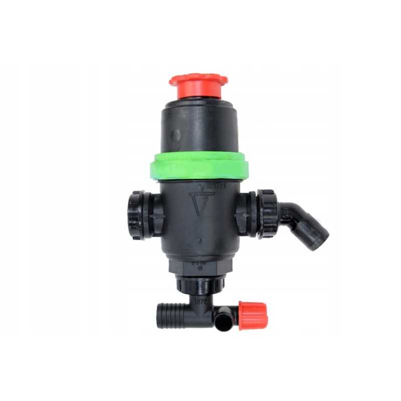 Purkštuvo siurbimo filtras 32mm žarnai su vožtuvu