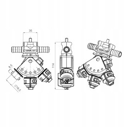 Triguba sūpynės galvutė su varžtu
