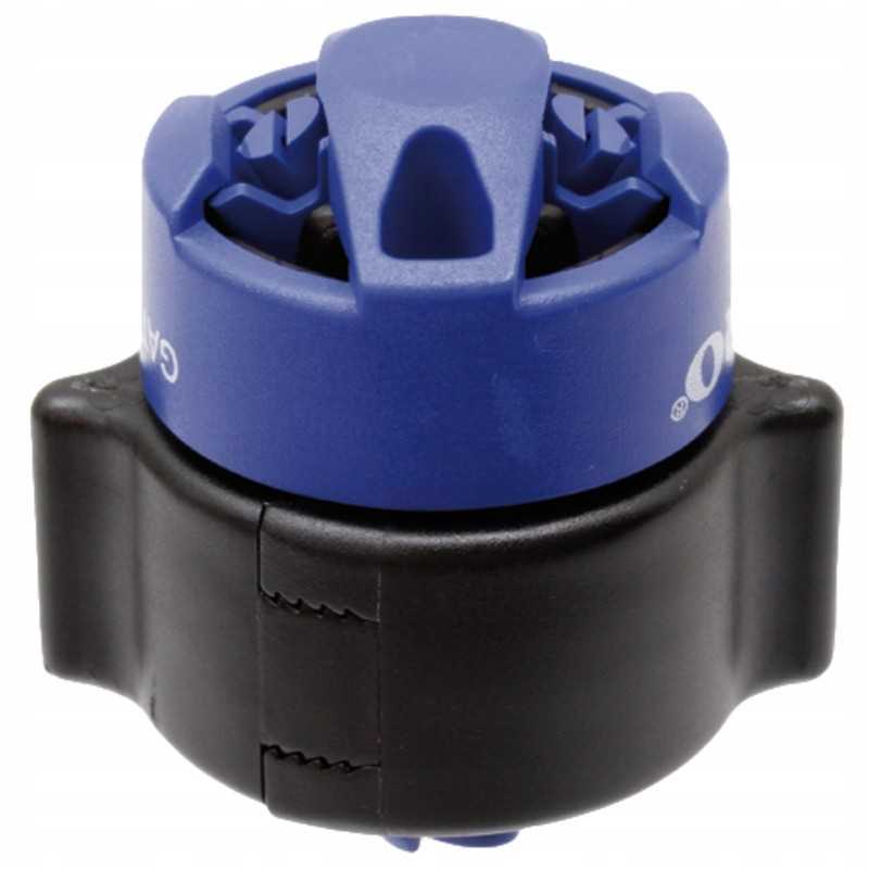 Purkštuvas su 110 laipsnių mėlynu plokščiu purkštuku