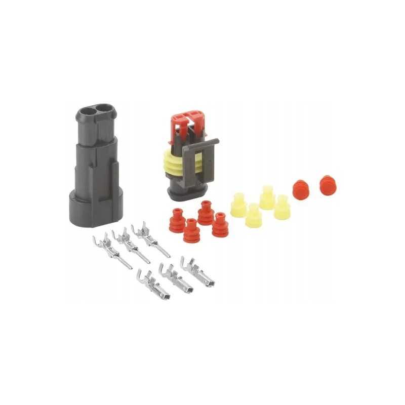 Super sandarinimo kabelio jungtis, komplektas, 2 polių