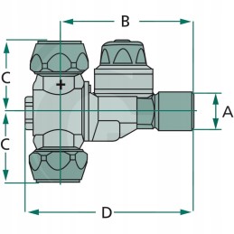 M75 antgalio laikiklis, dvigubas žalvaris su dantukais