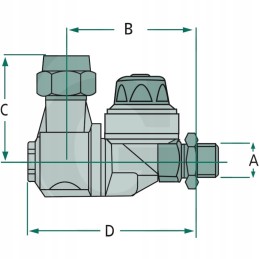 M76 vienas žalvarinis purškimo laikiklis su dantuku