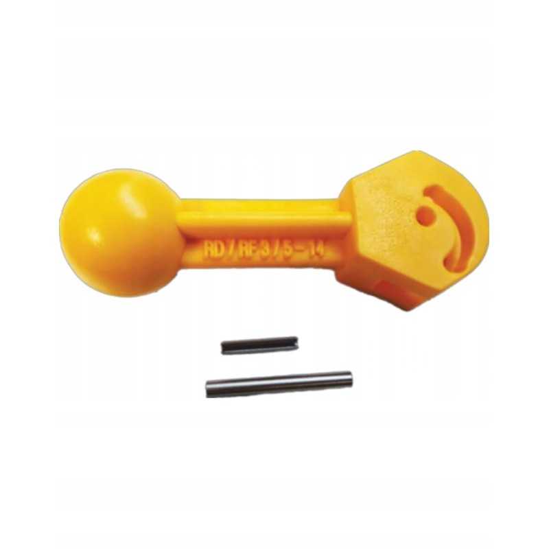 Trumpa fermo skirstytuvo vožtuvo sekcijos svirtis