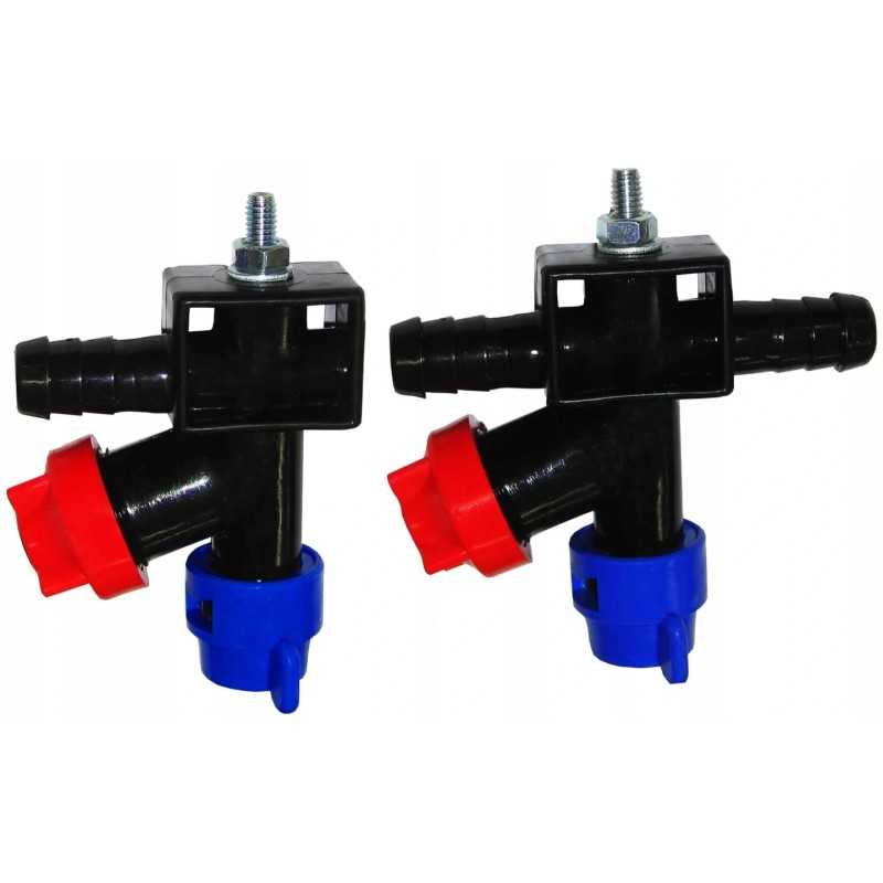 Purkštuvo purkštuvo korpusas tvirtinamas varžtais ir turi antgalį