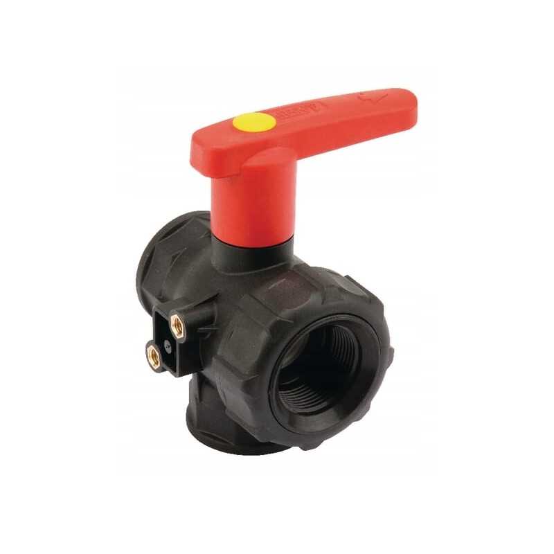 1 1 4 3 krypčių rutulinis vožtuvas su ilga svirtimi