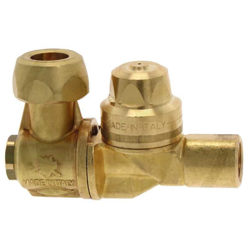 M76 vienas žalvarinis purškimo laikiklis su dantuku