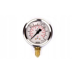 Manometras 1 4 apatinis 0 10bar 63mm wika