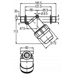 Slėgio filtras 3 4 išorinis sriegis 50 l min 10