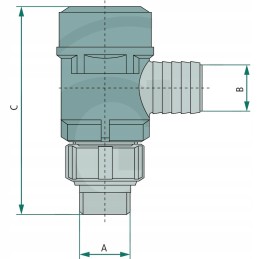 Braglia slėgio ribotuvas 50 bar 200 l min 1 2