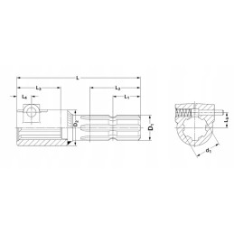Kardaninio veleno reduktorius su vidiniu kaiščiu 1 3 8 iš 21