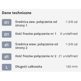 Kardaninio veleno reduktorius su vidiniu kaiščiu 1 3 8 iš 21