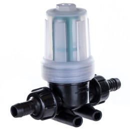 Slėgio srauto filtras universaliam purkštuvui