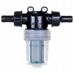 Slėgio srauto filtras universaliam purkštuvui