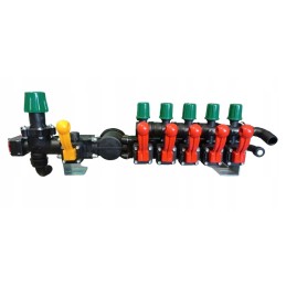 Kolektorius, pastovaus slėgio vožtuvas, 5 purškimo sekcijos