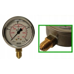 Slėgio matuoklis fi 63 bsp 1 4 dol diapazonas 0 400 bar wika